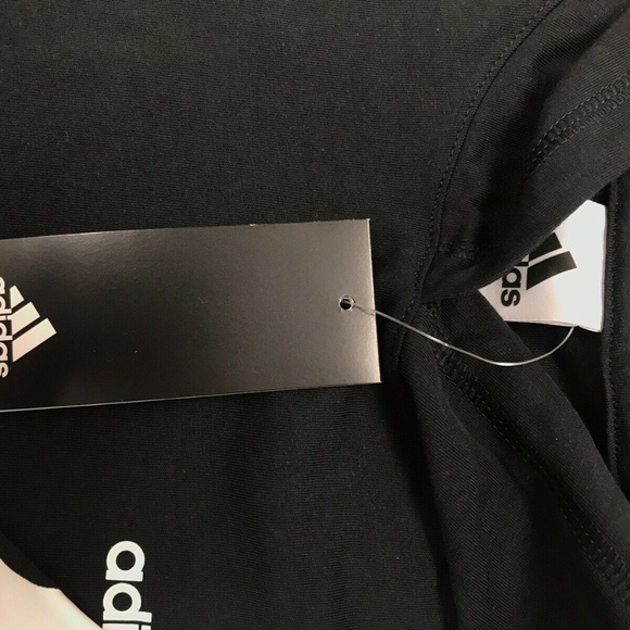 Adidas Boy's Hooded Long Sleeve Top Black - Picture 7 of 8